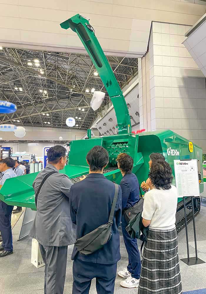 緑産自社開発の国産コンパクトチッパーREX-One